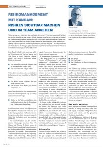 Artikel: Risikomanagement mit Kanban