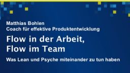 WJAX 2011: Flow in der Arbeit - Flow im Team