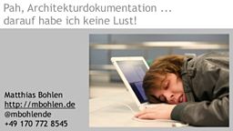WJAX 2014: Pah, ArchitekturDoku, darauf habe ich keine Lust!