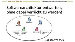 JAX 2013: Softwarearchitektur entwerfen, ohne verrückt zu werden